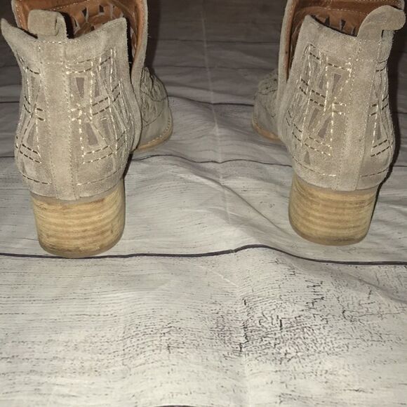 Jeffrey Campbell Taggart Suede Cutout Booties - Picture 5 of 8